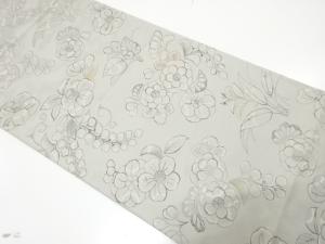 箔屋清兵衛　辻ヶ花模様織り出し　袋帯